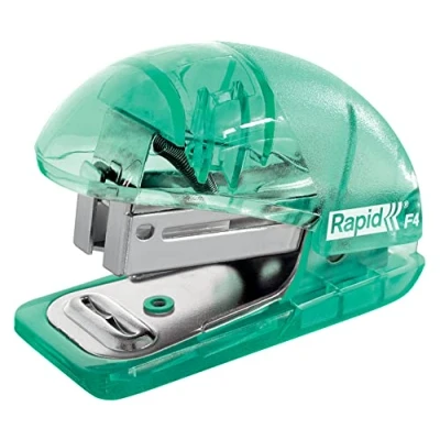 Obrázek Rapid Esselte Mini Tacker, Beladung von oben, 10 Blatt Kapazität, integrierter Heftklammerentferner, zur Schreibtischorganisation, inkl. Heftklammern, Colour&#039;Breeze Serie, Grün, 5001326