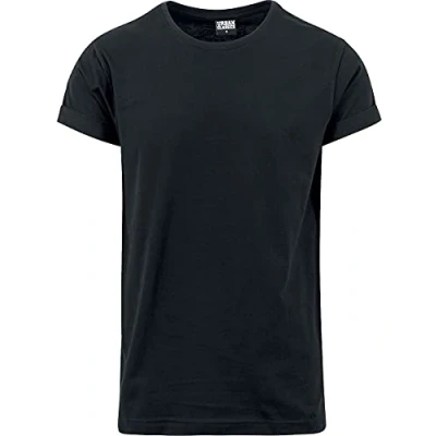 Obrázek Urban Classics Pánské Turnup Tee, černá, XL