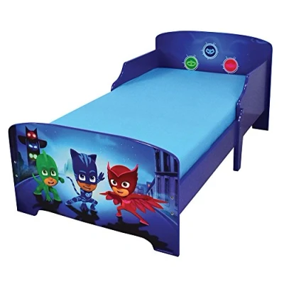Obrázek Fun House 712868 Kinderbett, Pyjamahelden, 140 x 70 cm, mit Latten, Blau