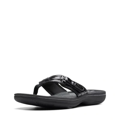 Obrázek Clarks Dámské žabky Breeze Sea, černá lak