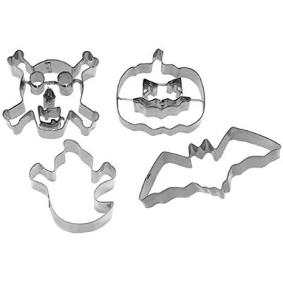 Obrázek Westmark Sada vykrajovátek, různé motivy, nerezová ocel, Halloween, 4dílná, stříbrná, 31942260