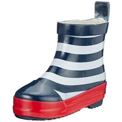 Obrázek Playshoes Unisex Dětské gumové holínky Poloviční kozačky do deště, Námořní pěchota