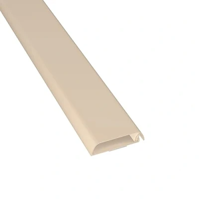 Obrázek D Line TV Kabelkanal, Fernsehkabel Organiser, lackier, und überstreichbar, selbstklebend, einteiliges Design mit Scharnieren, 1x 60mm (B) x 15mm (H) 1 Meter Länge Magnolien