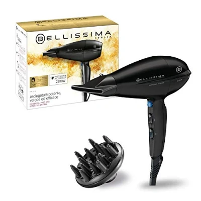 Obrázek Bellissima P11 2300, Professioneller Haartrockner, 2300 W, Keramik und Turmalinbeschichtung, 8 Gebläse Temperaturstufen, schmale Düse, inklusive Diffusor