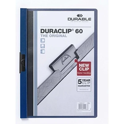 Obrázek Durable Hunke &amp; Joch systém upínací desky DURACLIP 30 Easy File, plast, listů, transparentní/tmavě modrá