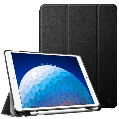 Obrázek Fintie pouzdro Pro iPad Air 10. 5&quot; 2019 (3. generace) / 2017 ultra tenký super lehký stojan ochranné s vestavěným držákem na tužku, auto spánek/bdění, černé
