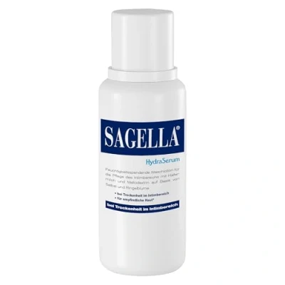 Obrázek Sagella HydraSerum, uklidňující mycí mléko, při suchém vaginálním stavu a citlivé pokožce 100 ml
