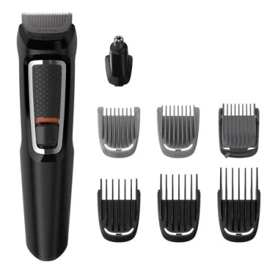 Obrázek Philips Series 3000, All in One Trimmer, 7 1 Multigroom, einfaches Styling für Gesicht und Haar, 11 Längeneinstellungen (0,516 mm), Modell MG3730/15