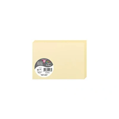 Obrázek Clairefontaine 2476C Packung mit 25 Doppelkarten Pollen, 210g, in Format C6, 110 x 155mm, Chamois