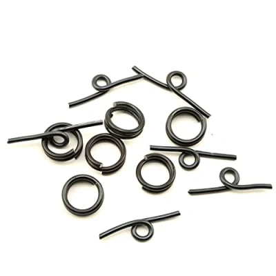 Obrázek Vaessen Creative Alu Deco toggle clasp 6 ks černá
