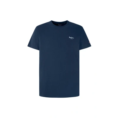Obrázek Pepe Jeans Original Jednoduché tričko, Muži, Velikost: Medium, Dark blue