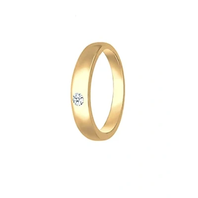 Obrázek Elli DIAMONDS přívěsek dětský křestní prsten s diamantem (0. 005 ct.) v 585 žlutém zlatě, Fazetový brus, Diamant