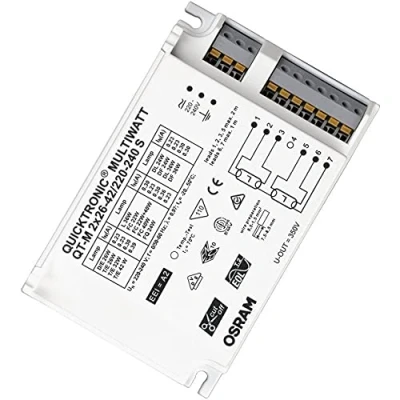 Obrázek OSRAM Lamps Elektronický předřadník (EVG), QUICKTRONIC MULTIWATT, EVG LL/KLL non DIM, QT M 2X26 42/220 240 S 400832110022 bílý
