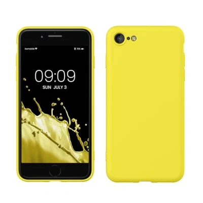 Obrázek kwmobile pouzdro kompatibilní s Apple iPhone SE (2022) / (2020) 8 7 pogumované TPU silikonové na mobil ochranné pro bezdrátové nabíjení