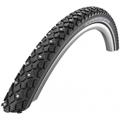 Obrázek Schwalbe Winter 28x1,35 (35 622) HS396 drát 120 hrotů K Guard černá reflex Plášť