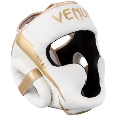 Obrázek Venum, Pokrývka hlavy Elite Boxing, pánské, jednotná velikost, bílá/zlatá