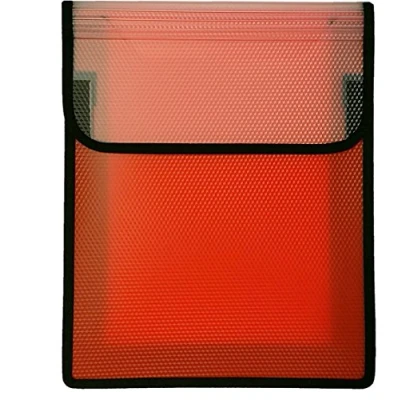 Obrázek VELOFLEX 1442422 sběratelský box VELOBAG, krabice na sešity, složka, DIN A4, PP fólie, 40 mm výška náplně, červený, 1 kus