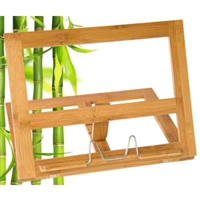 Obrázek WEDO 2113107 Stojan na knihy Dřevo Bambus Hnědý Velké provedení, 34 x 26 4,7 cm
