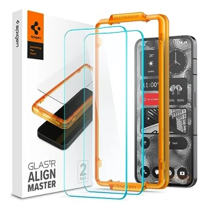 Obrázek Spigen Tvrzené Sklo Ochrana Obrazovky s Montageframe Nothing Phone (2) 2 Balení