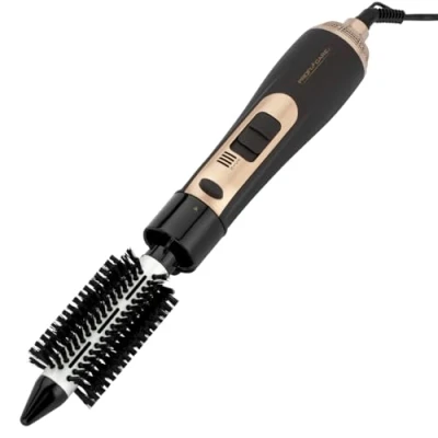 Obrázek ProfiCare® kartáč na vlasy s teplým vzduchem 2 vyměnitelné kartáčové nástavce stupně teploty/výkonu studený stupeň ergonomicky tvarovaná rukojeť 800 W závěsné očko