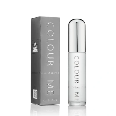 Obrázek COLOUR ME Stříbrný sportovní parfém pro muže. 50 ml Eau de Parfum, luxusní vůně Aftershave muže, dlouhotrvající muže od Milton Lloyd