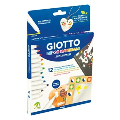 Obrázek GIOTTO Decor Materiály, malířské vlákno, 12 tříděných barev