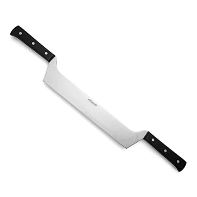 Obrázek ARCOS Universal Professionelles Käsemesser 290mm mit 2 Griffen, aus rostfreiem Stahl und Polyoxymethylen Griff, Spülmaschinenfest, Farbe Schwarz