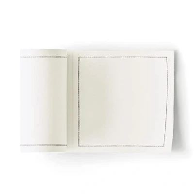 Obrázek MYdrap koktejlové ubrousky na roli 100% bavlna 11 cm s 50 roli, 11x11cm, bílá