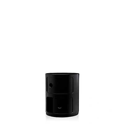 Obrázek Kartell Componibili, 2 Elements, černá, kulatá základna