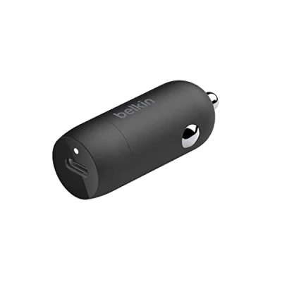 Obrázek Belkin Rychlonabíječka BoostCharge 30 W, zapalovač cigaret USB, kompaktní model s přípojkou USB C Power Delivery, kompatibilní iPhone 16, Galaxy S24, iPad, Google Pixel, iPad Pro, Air, více
