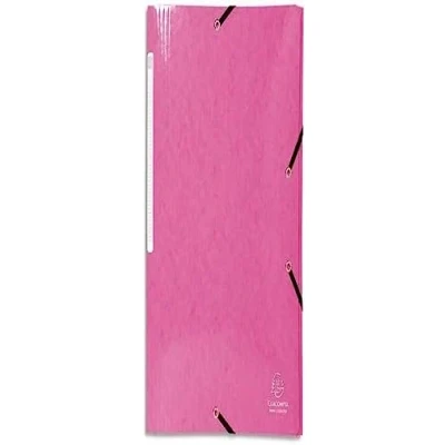Obrázek Exacompta 55824E Binder (Iderama se 3 klapkami a gumičkou, 425 / m2 M, A4, maxi kapacita, manila lepenka) 1 ks růžová
