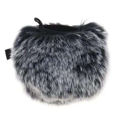 Obrázek OTOTEC Mikrofon Windschutz, kompatibel mit Blue Yeti Nano, elastisches Band Design, schwarz weiß, pelzig, Mikrofon, Windsack, Kunstfell, Filter als Schaumstoffabdeckung