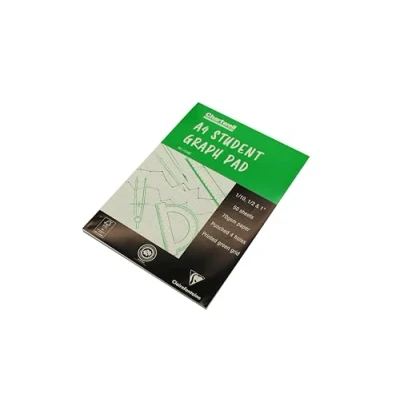Obrázek Clairefontaine J104BZ Block Chartwell DIN A4, 70 g, 0,25 mm/1,27 mm/2,54 mm mřížka, 50 listů, 1 blok, bílá/světle zelená