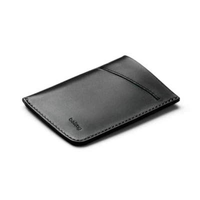 Obrázek Bellroy Card Sleeve (prémiové kožené pouzdro na karty nebo minimalistická peněženka, 28 karet vizitky, uložení složených bankovek) Teal, černá, Minimalista