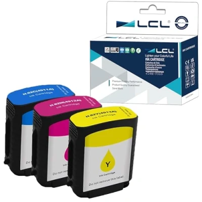 Obrázek LCL Kompatibilní inkoustová kazeta 82 C4911A C4912A C4913A (1Cyan 1Magenta 1 žlutá náhrada pro HP Designjet printers 510 500 500ps 500Plus 800 800ps 815 815mfp 820 820mfp