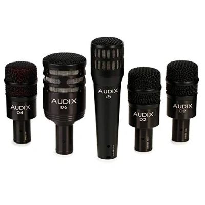 Obrázek Audix DP 5 a kompilace mikrofonu pro sady bubnů s mikrofony příslušenstvím