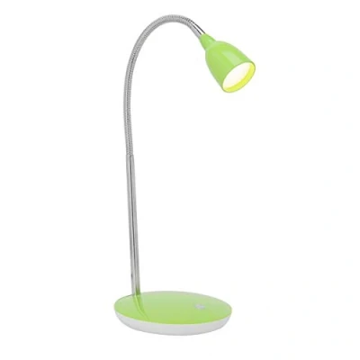 Obrázek BRILLIANT lampa Anthony LED Stolní železo/zelená 1x 2. integrované LED, (200 lm, 3000 K) s tlačítkovým spínačem na základně