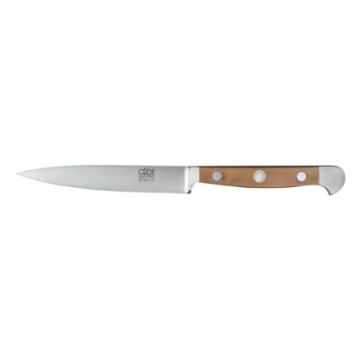 Obrázek GÜDE Solingen špikovací nůž kovaný, 13 cm, hruškové dřevo, ALPHA BIRNE, Office nůž, dvojitá čepička, ruční výroba Germany