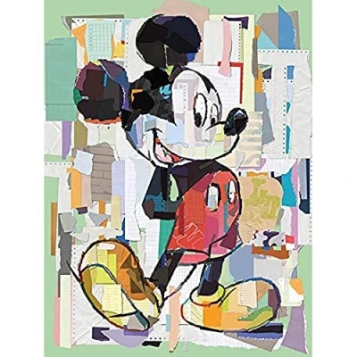 Obrázek Disney Mickey Mouse Office Decoupage, 60 x 80 cm, tisk na plátně Vícebarevný