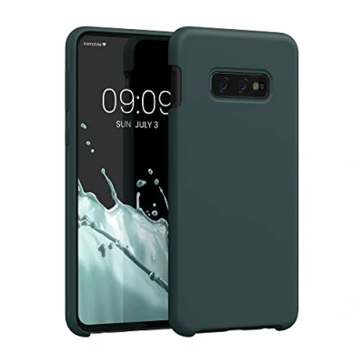 Obrázek kwmobile pouzdro kompatibilní se Samsung Galaxy S10e silikonové na mobil měkký povrch bezdrátové nabíjení modrozelené