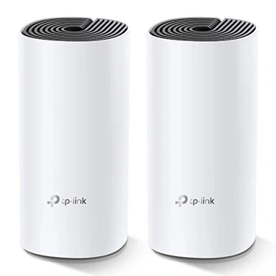 Obrázek TP Link Deco M4 Mesh Wi Fi Router AC1200 (pokrytí až 260m², hodí se pro jakýkoli typ domácnosti, režimy práce, 2x gigabitové porty, balení) bílá