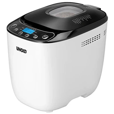 Obrázek Unold 68010 Design Backmeister automat na pečení chleba, až 1000 g hmotnosti černobílý, 550 W, bez BPA, pouzdro chladící dotyk, 12 uložených programů, LCD displej