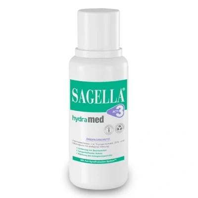 Obrázek Sagella® Hydramed intimní mycí krém, pro ženy ve všech fázích života se zvýšeným rizikem infekce 500 ml