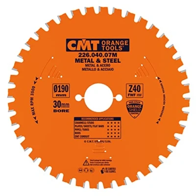 Obrázek CMT ORANGE TOOLS 226.040.07M KREISSÄGEBLATT (PVC HOLZ) 190X2X30 Z=40 FWF
