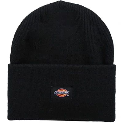 Obrázek Dickies, Unisex, Umgeschlagene Acryl Beanie Mütze, Schwarz, OS