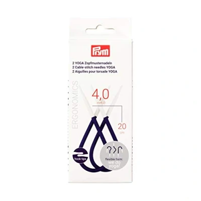 Obrázek Prym 191112 jehla na copánkový vzor jóga 4,0 mm, alpská bílá