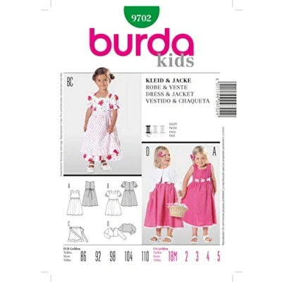 Obrázek Střihová předloha Burda 9702 batolata pro Kombi vel. 86 110