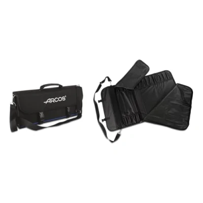 Obrázek Arcos nože Roll Bag Nosič na 17 kusů 100% polyester 520 x 920 mm barva černá (nůž není součástí dodávky)