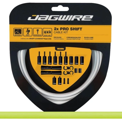 Obrázek Jagwire Pro Shift Kit PCK502 2x řadící sada Shimano Sram délka lanka 2800 a 2300 mm organická zelená
