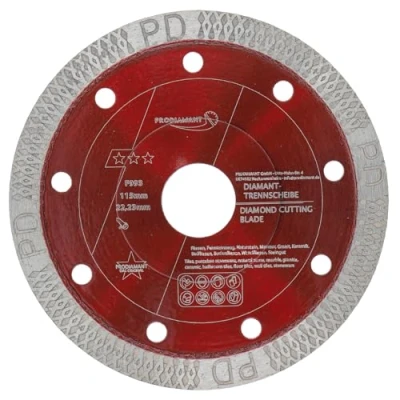 Obrázek PRODIAMANT Diamantový kotouč na dlaždice 115 mm x 22,23 F993 pro dlaždice, porcelánové kameniny, keramický a přírodní kámen dělicí extra tenký